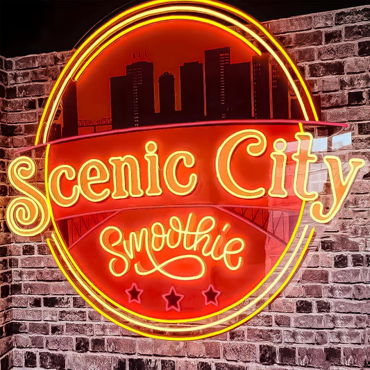 CIONAOR Custom Neon Sign, Personalized UV Printed LED Neon Sign LoGo Customizable for Business, Salon Beauty Nail Studios Light Up Name Sign, Images Neon Lighting Customized
