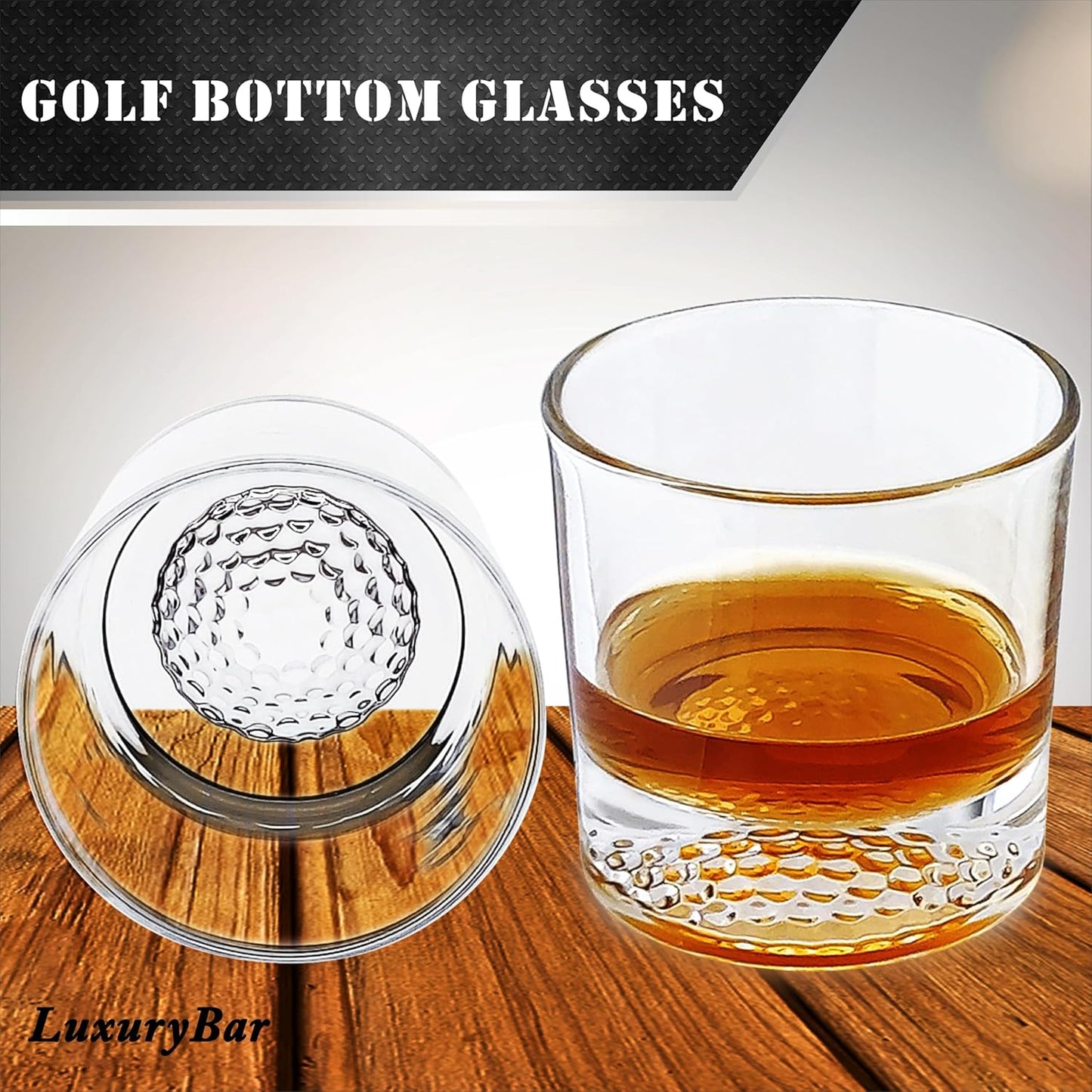 Golf Whiskey Decanter Set 25.4oz Whiskey Decanter Sets for Men with 2 Chiller, 2 Glasses&Tray, Golf Accessories for Mens Bourbon Golf Gifts for Men Dad Him Husband Boyfriend Liquor Dispenser