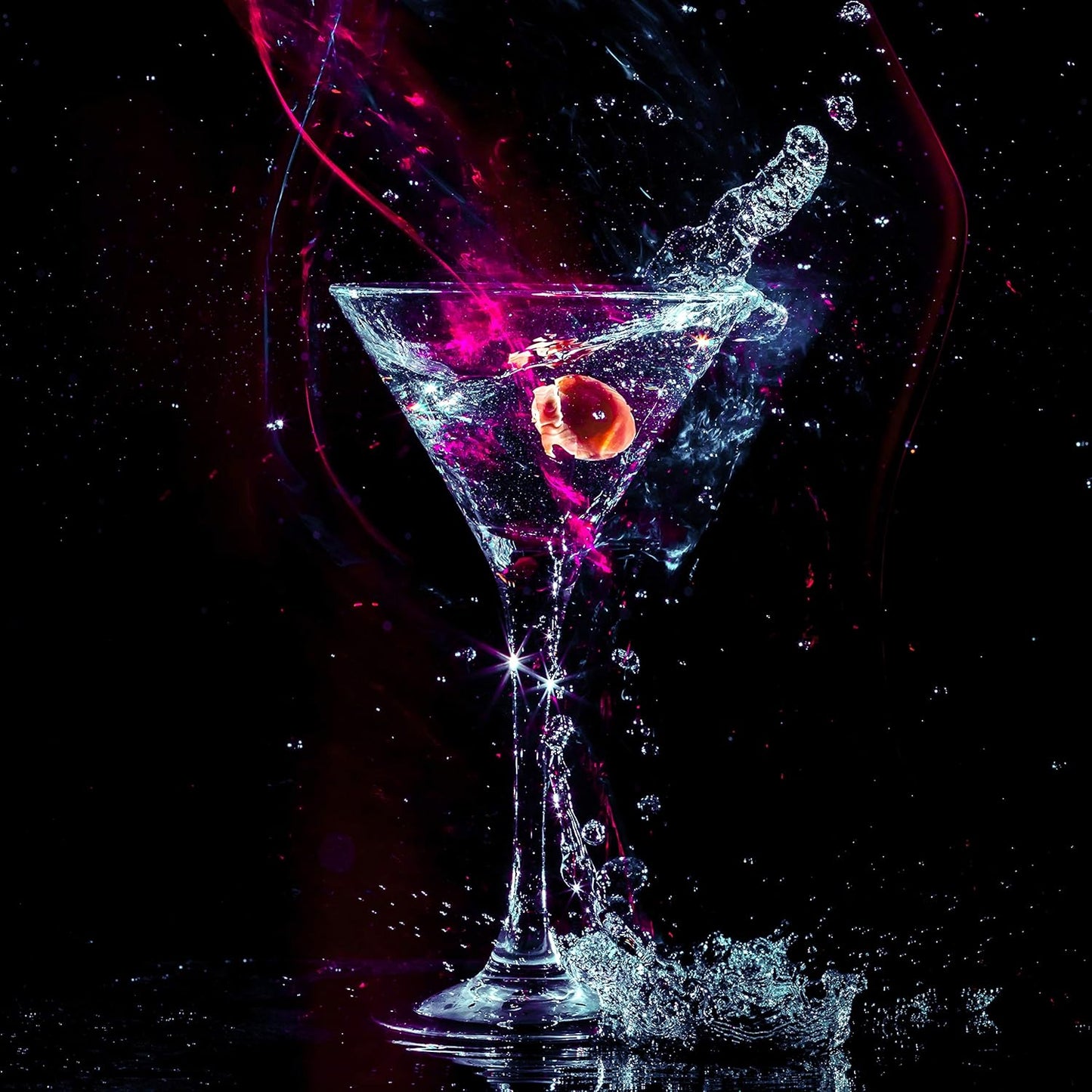 JEKOSEN Crystal Martini Cocktail Glasses 9 Ounce Set of 4 With Premium Gift Box Premium Strong Lead-Free Clear for Bar Martini