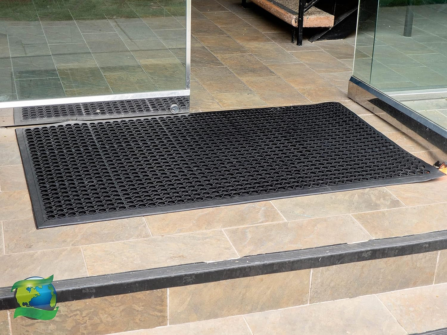 Envelor Anti Fatigue Mat Rubber Floor Mats Door Mat Non Slip Drainage Mat for Entryway, Kitchen, Restaurant, Garage, Heavy Duty Use Doormat, Commercial Floor Mat Industrial 36 x 60 Inches