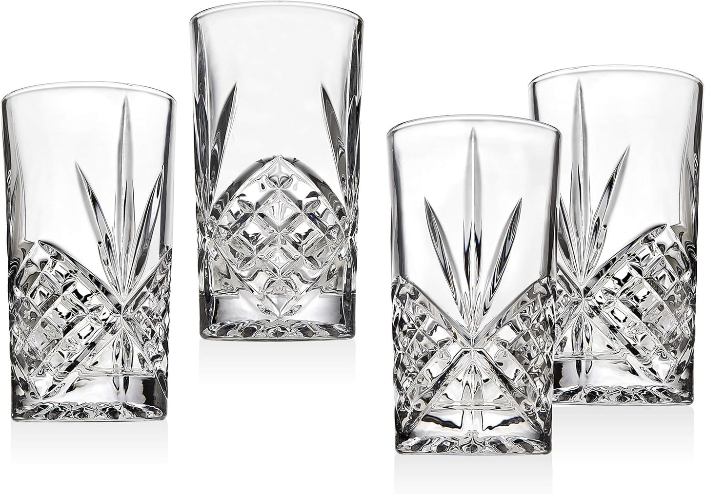 Godinger Dublin Crystal Highball Glasses, Set of 12