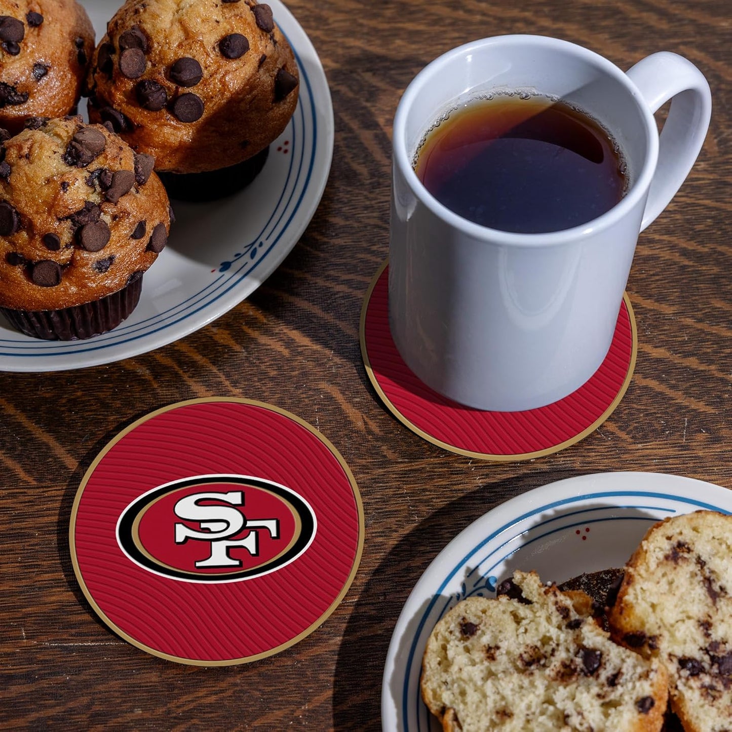 Rico Industries NFL Football Classic Favorites: PVC Coaster Set (4-Pack)